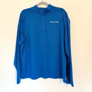 💙 PELOTON Blue Long Sleeve Performance Quarter-Zip (XL)
